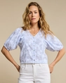 BLOUSE RED BUTTON
