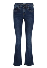 BROEK DENIM RED BUTTON