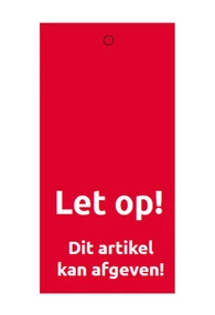 LET OP KAARTJE PRIVATE LABEL